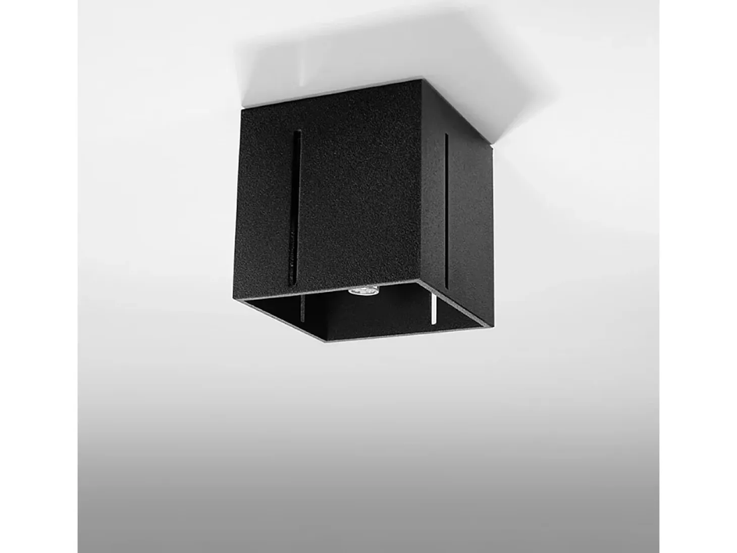 Lámparas de techo Luminara moderno de aluminio - 1 fuentes luminosas 3000K - L.10 x A.10 cm - negro