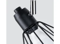 Lámparas de techo Lunova moderno de acero - 3 fuentes luminosas 4000K - L.52 x A.19 cm - negro