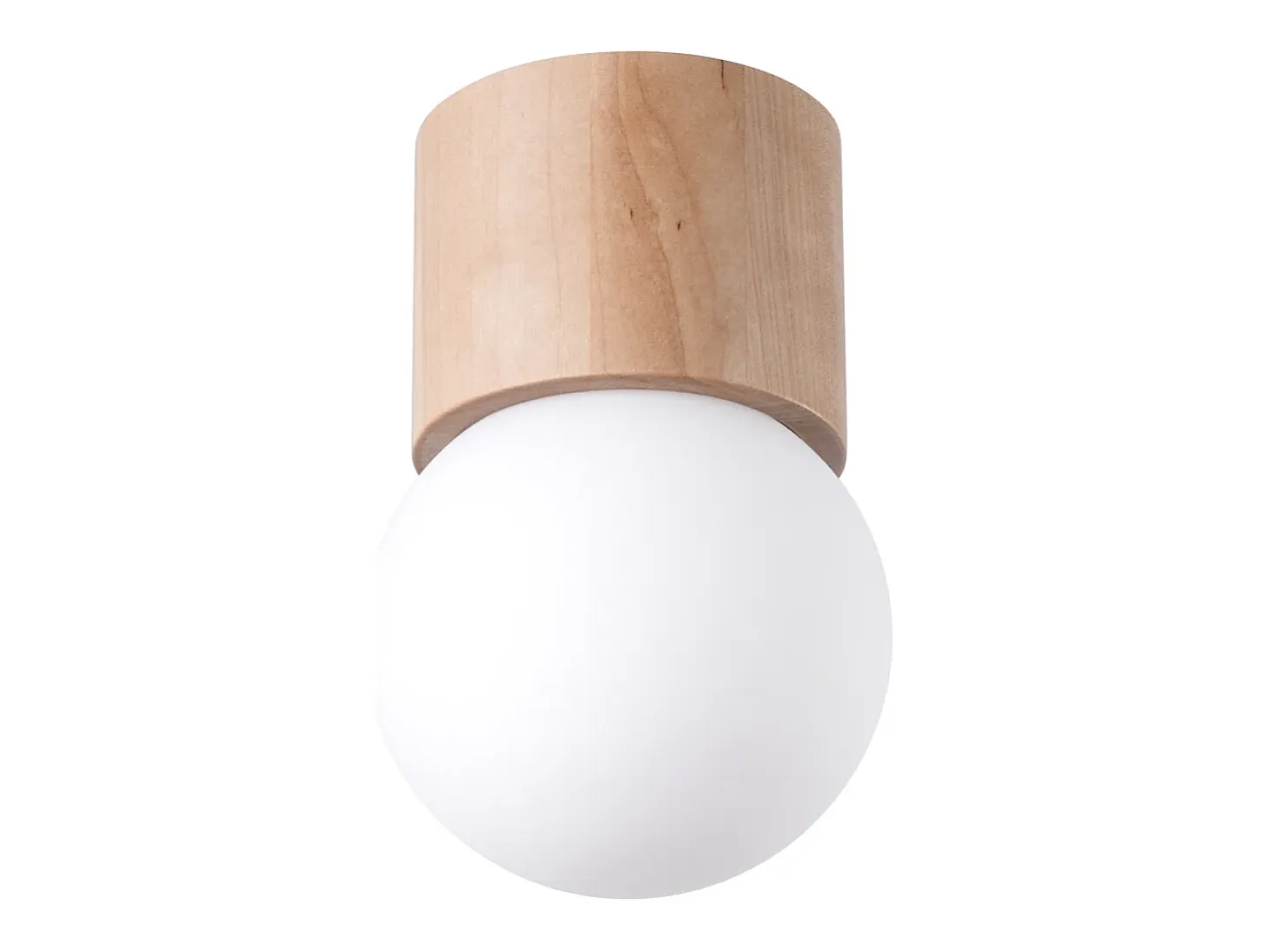 Lámparas de techo Lust moderno de madera - 1 fuentes luminosas 3000K - L.12 x A.19 cm - madera natural