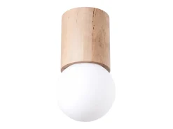 Lámparas de techo Lust moderno de madera - 1 fuentes luminosas 4000K - L.12 x A.23 cm - madera natural