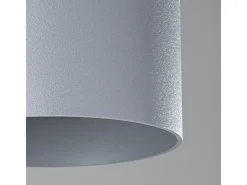 Lámparas De Techo Mika Minimalista De Aluminio - 1 Fuentes Luminosas - L.12 X A.11 Cm - Gris