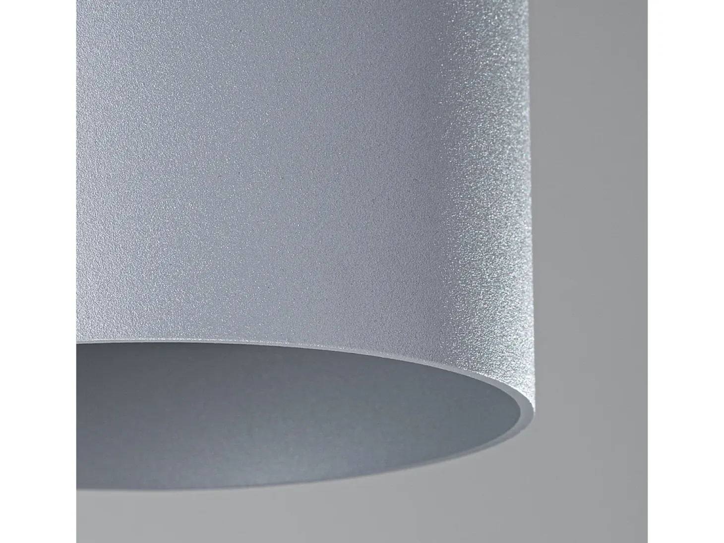 Lámparas De Techo Mika Minimalista De Aluminio - 1 Fuentes Luminosas - L.12 X A.11 Cm - Gris