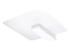 Lámparas de techo Nappo escandinavo de madera/vidrio - 2 fuentes luminosas 4000K - L.40 x A.47,5 cm - blanco