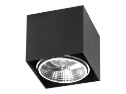 Lámparas de techo Nexiflex moderno de aluminio - 1 fuentes luminosas 4000K - L.12 x A.11 cm - negro