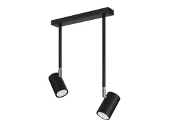 Lámparas de techo Novatel moderno de acero - 2 fuentes luminosas 4000K - L.30 x A.43 cm - negro
