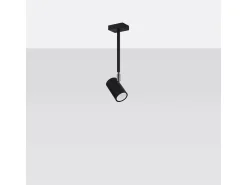 Lámparas de techo Novatel moderno de acero - 1 fuentes luminosas 3000K - L.10 x A.33 cm - negro