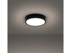 Lámparas De Techo Onyx Minimalista De Aluminio - 1 Fuentes Luminosas - L.30 X A.6 Cm - Negro