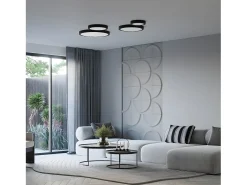 Lámparas De Techo Onyx Minimalista De Aluminio - 1 Fuentes Luminosas - L.60 X A.6 Cm - Blanco