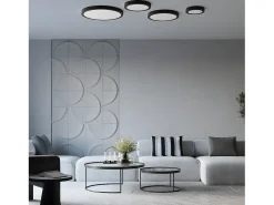 Lámparas De Techo Onyx Minimalista De Aluminio - 1 Fuentes Luminosas - L.60 X A.6 Cm - Blanco
