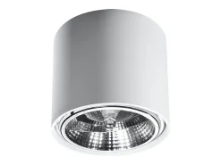 Lámparas de techo Qioli moderno de aluminio - 1 fuentes luminosas 4000K - L.12 x A.11 cm - blanco