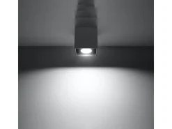 Lámparas De Techo Quad Moderno De Aluminio - 1 Fuentes Luminosas - L.10 X A.10 Cm - Antracita