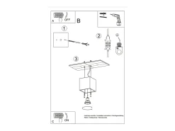 Lámparas de techo Quadx moderno de aluminio - 1 fuentes luminosas 3000K - L.10 x A.10 cm - antracita