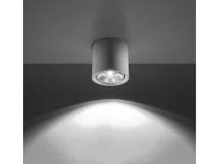 Lámparas de techo Shich moderno de cerámica - 1 fuentes luminosas 4000K - L.14,5 x A.14 cm - blanco