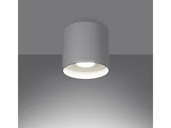 Lámparas de techo Shiis minimalista de aluminio - 1 fuentes luminosas 4000K - L.12 x A.11 cm - blanco