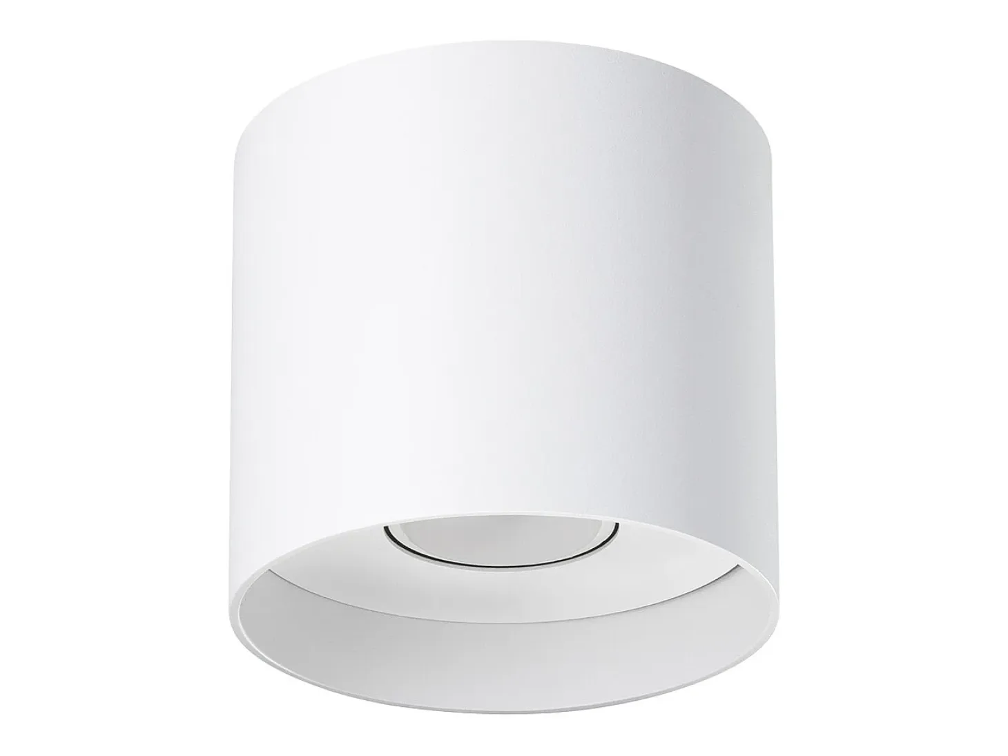 Lámparas de techo Shiis minimalista de aluminio - 1 fuentes luminosas 4000K - L.12 x A.11 cm - blanco