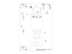 Lámparas de techo Shiis minimalista de aluminio - 1 fuentes luminosas 4000K - L.12 x A.11 cm - dorado