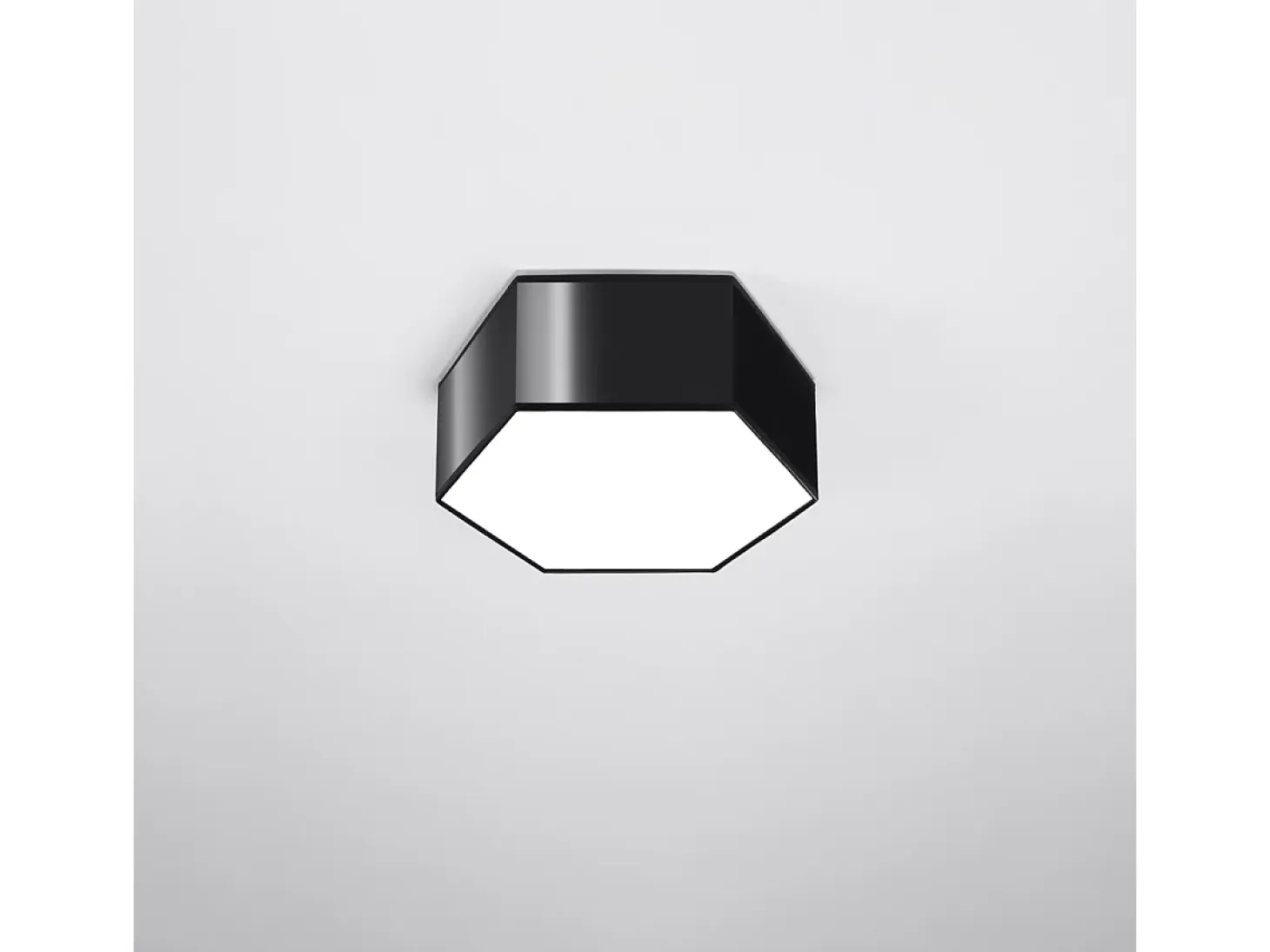 Lámparas de techo Solinia moderno de CLORURO DE POLIVINILO - 2 fuentes luminosas 3000K - L.30,5 x A.11,5 cm - negro