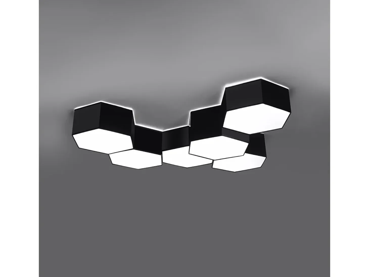 Lámparas de techo Solinia moderno de CLORURO DE POLIVINILO - 2 fuentes luminosas 3000K - L.30,5 x A.11,5 cm - negro