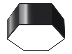 Lámparas de techo Solinia moderno de CLORURO DE POLIVINILO - 2 fuentes luminosas 4000K - L.30,5 x A.13,5 cm - negro