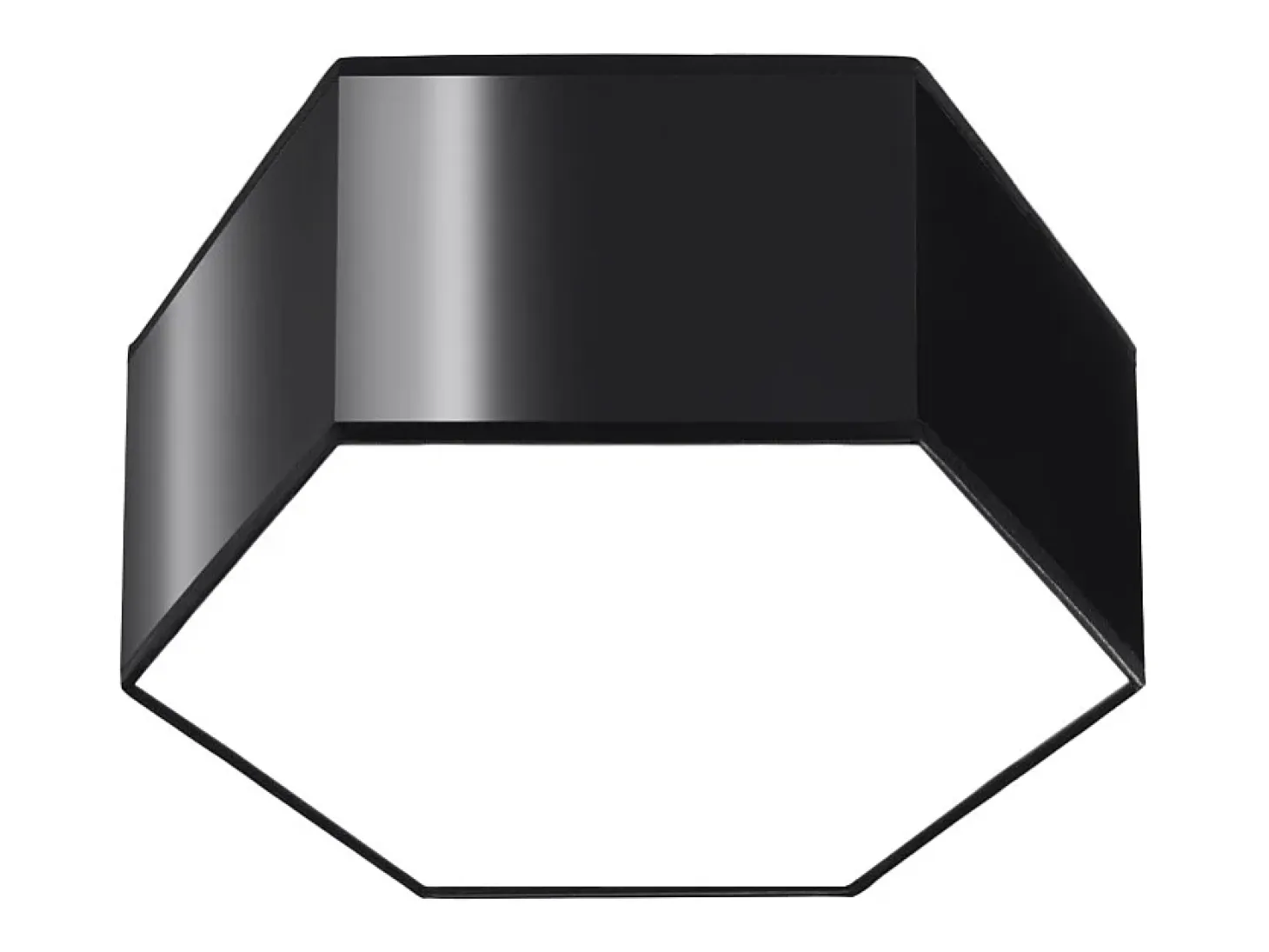 Lámparas de techo Solinia moderno de CLORURO DE POLIVINILO - 2 fuentes luminosas 4000K - L.30,5 x A.13,5 cm - negro