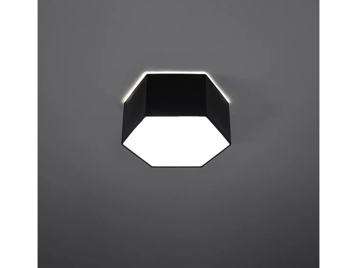 Lámparas de techo Solinia moderno de CLORURO DE POLIVINILO - 2 fuentes luminosas 4000K - L.30,5 x A.13,5 cm - negro