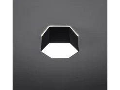 Lámparas de techo Solinia moderno de CLORURO DE POLIVINILO - 2 fuentes luminosas 4000K - L.30,5 x A.15,5 cm - negro