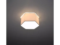 Lámparas de techo Solinia moderno de CLORURO DE POLIVINILO - 2 fuentes luminosas 4000K - L.30,5 x A.15,5 cm - blanco