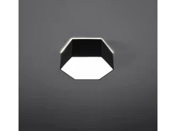 Lámparas de techo Solinia moderno de CLORURO DE POLIVINILO - 2 fuentes luminosas 4000K - L.30,5 x A.11,5 cm - negro