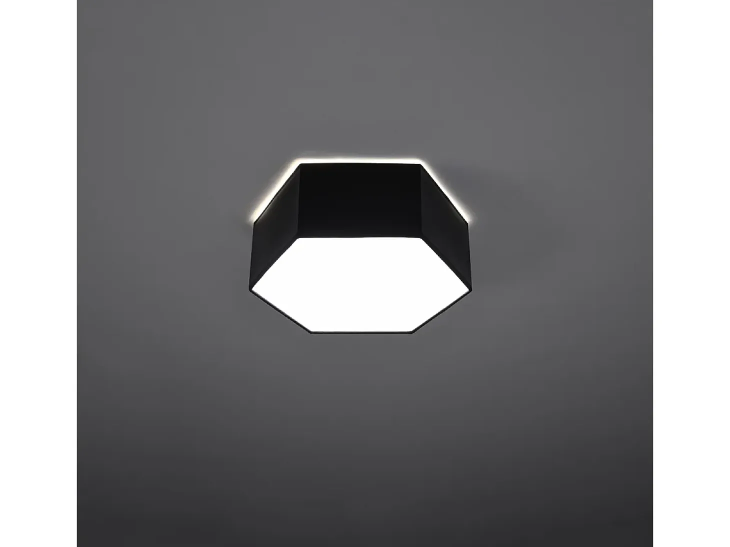 Lámparas de techo Solinia moderno de CLORURO DE POLIVINILO - 2 fuentes luminosas 4000K - L.30,5 x A.11,5 cm - negro
