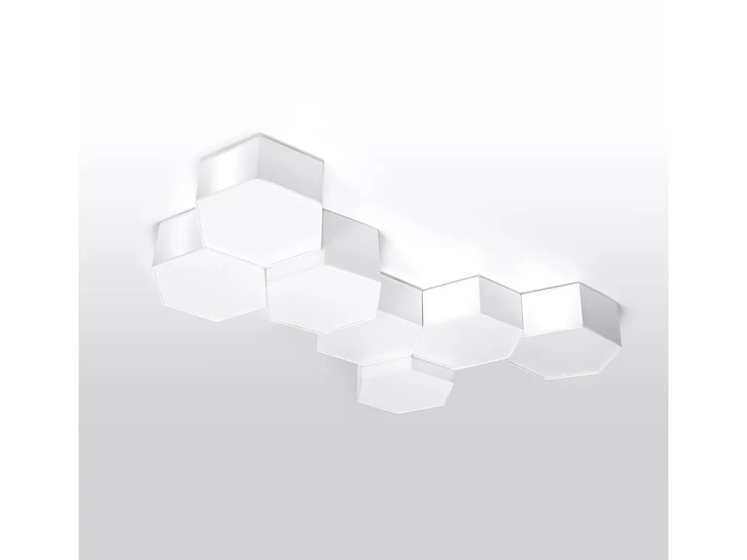 Lámparas de techo Solinia moderno de CLORURO DE POLIVINILO - 2 fuentes luminosas 4000K - L.30,5 x A.13,5 cm - blanco