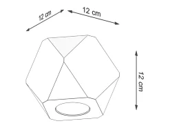 Lámparas de techo Timberix escandinavo de madera - 1 fuentes luminosas 3000K - L.12 x A.12 cm - madera natural