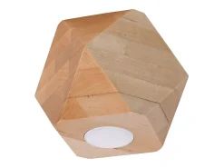 Lámparas de techo Timberix escandinavo de madera - 1 fuentes luminosas 3000K - L.12 x A.12 cm - madera natural