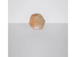 Lámparas de techo Timberix escandinavo de madera - 1 fuentes luminosas 3000K - L.12 x A.12 cm - madera natural