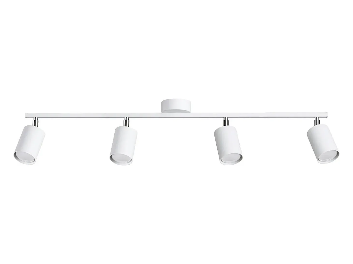 Lámparas de techo Torim moderno de acero - 4 fuentes luminosas 3000K - L.100 x A.20 cm - blanco