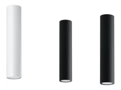 Lámparas de techo Toris moderno de acero - 1 fuentes luminosas 3000K - L.6 x A.30 cm - blanco