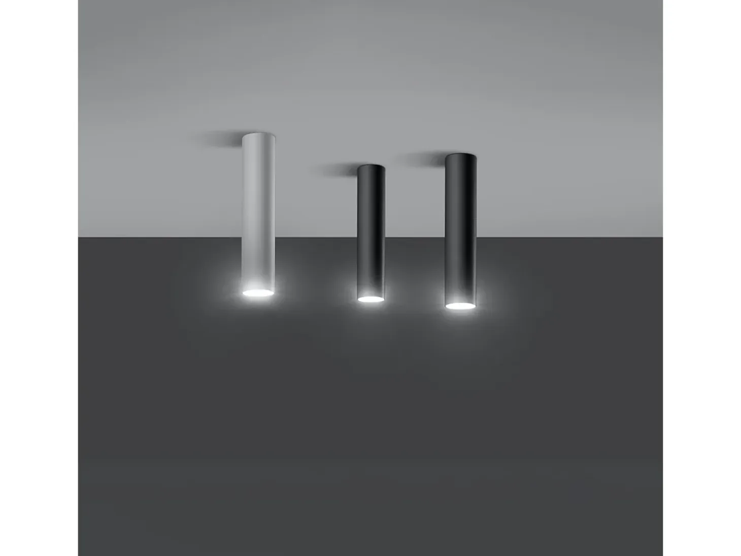Lámparas de techo Toris moderno de acero - 1 fuentes luminosas 3000K - L.6 x A.30 cm - blanco