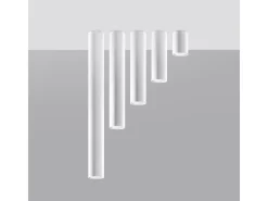 Lámparas de techo Toris moderno de acero - 1 fuentes luminosas 3000K - L.6 x A.40 cm - blanco