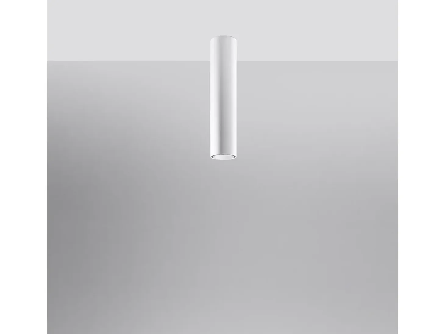 Lámparas de techo Toris moderno de acero - 1 fuentes luminosas 3000K - L.6 x A.40 cm - blanco