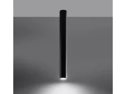 Lámparas de techo Toris moderno de acero - 1 fuentes luminosas 4000K - L.6 x A.60 cm - negro