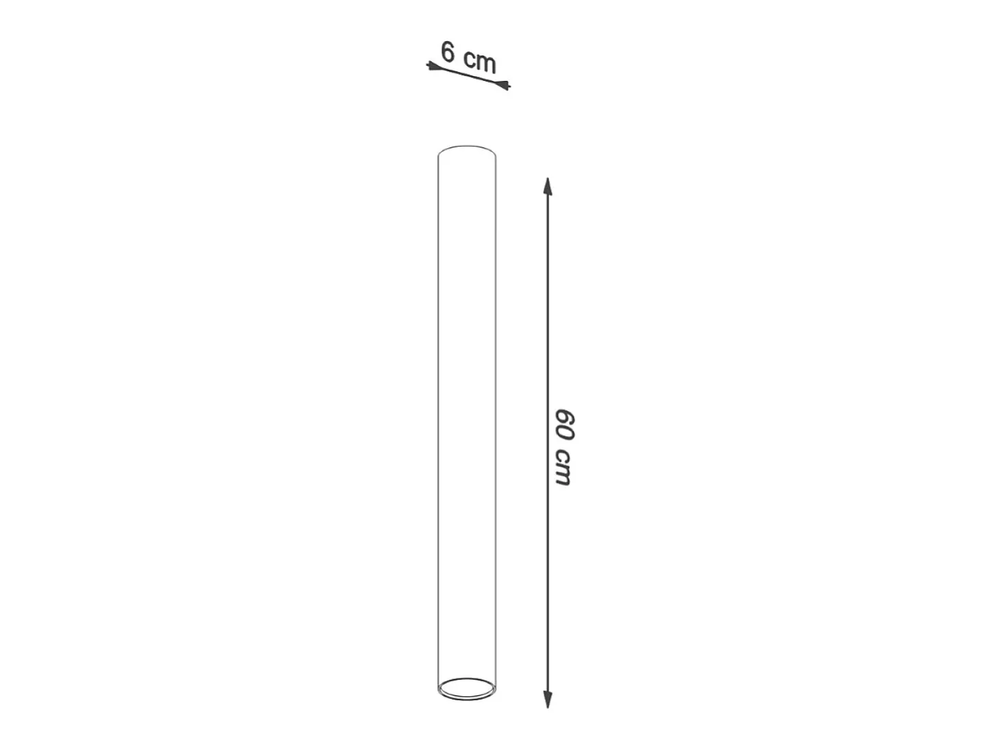 Lámparas de techo Toris moderno de acero - 1 fuentes luminosas 3000K - L.6 x A.60 cm - blanco