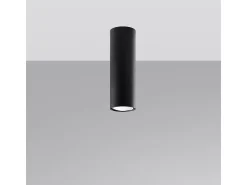 Lámparas de techo Toris moderno de acero - 1 fuentes luminosas 3000K - L.6 x A.20 cm - negro