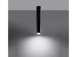 Lámparas de techo Toris moderno de acero - 1 fuentes luminosas 4000K - L.6 x A.40 cm - negro