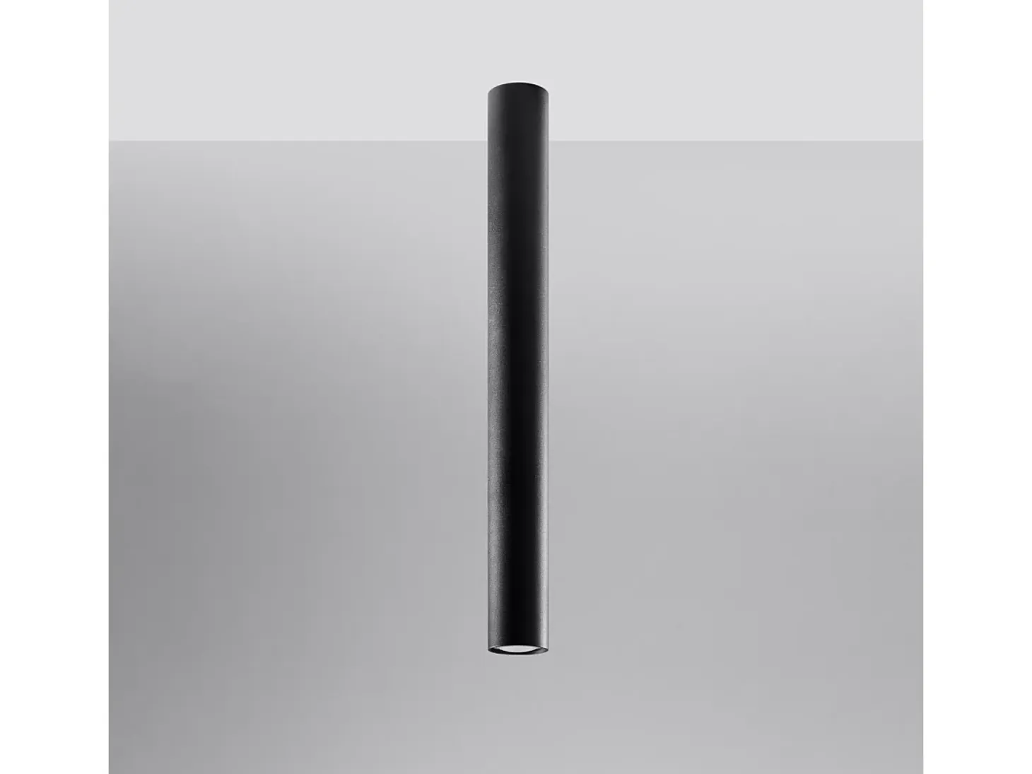 Lámparas de techo Toris moderno de acero - 1 fuentes luminosas 3000K - L.6 x A.60 cm - negro