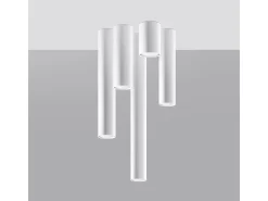Lámparas de techo Toris moderno de acero - 1 fuentes luminosas 3000K - L.6 x A.20 cm - blanco