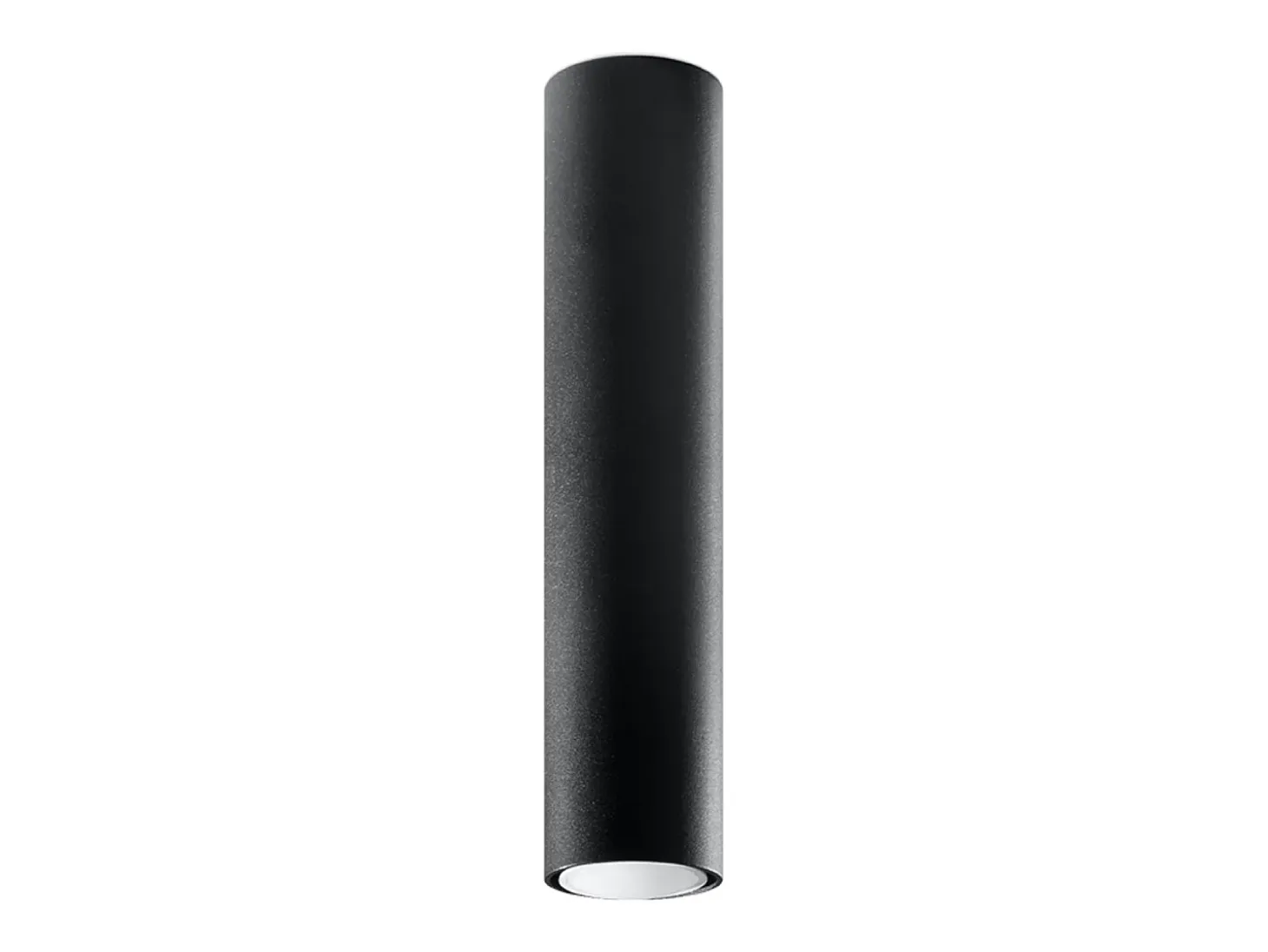 Lámparas de techo Toris moderno de acero - 1 fuentes luminosas 3000K - L.6 x A.40 cm - negro