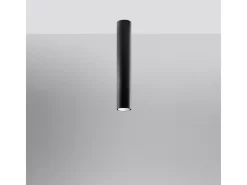 Lámparas de techo Toris moderno de acero - 1 fuentes luminosas 3000K - L.6 x A.40 cm - negro