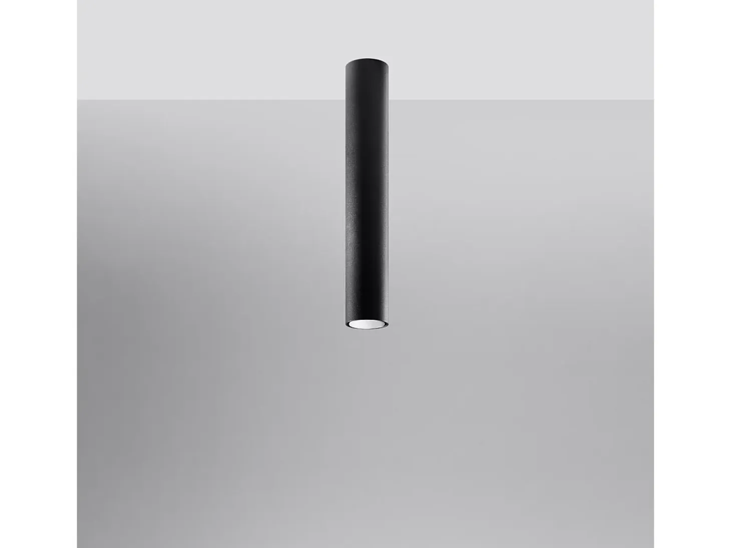 Lámparas de techo Toris moderno de acero - 1 fuentes luminosas 3000K - L.6 x A.40 cm - negro