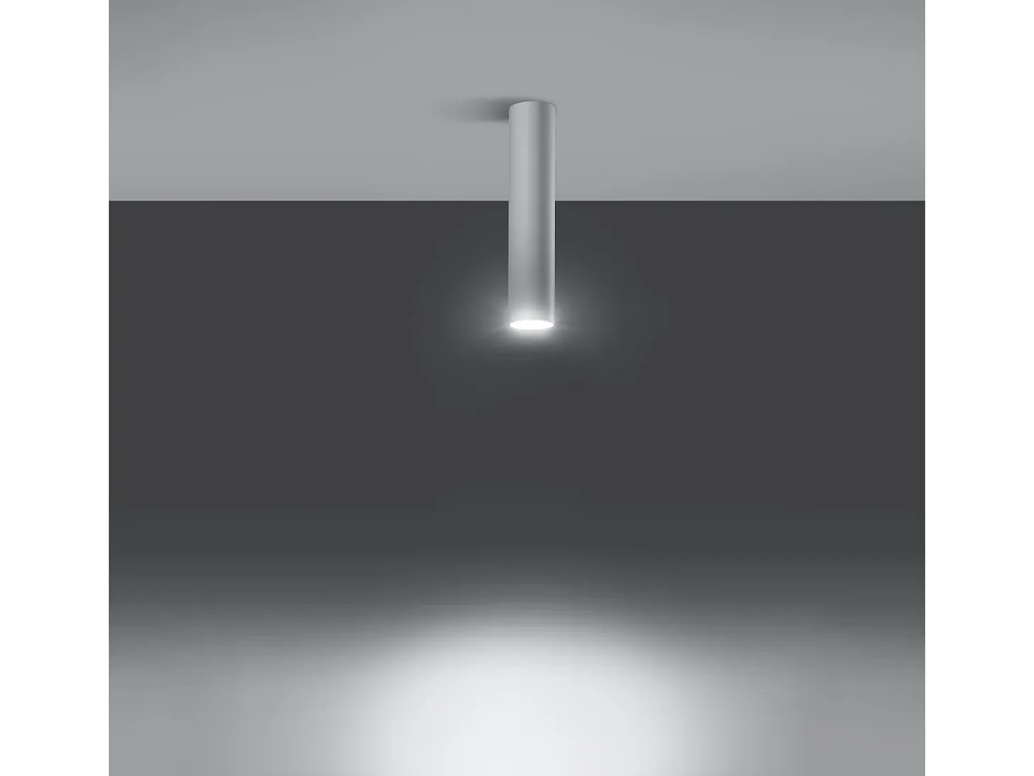 Lámparas de techo Toris moderno de acero - 1 fuentes luminosas 4000K - L.6 x A.30 cm - blanco