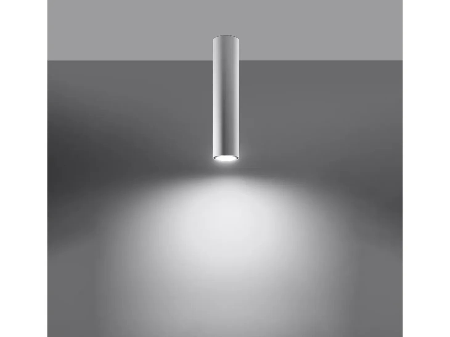 Lámparas de techo Toris moderno de acero - 1 fuentes luminosas 4000K - L.6 x A.40 cm - blanco