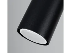 Lámparas De Techo Verdo Moderno De Acero/Madera - 2 Fuentes Luminosas - L.46 X A.17,5 Cm - Madera Negra